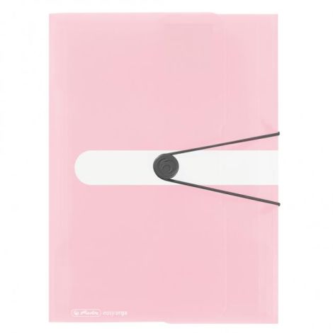 Plastový obal s gumičkou Herlitz rose 