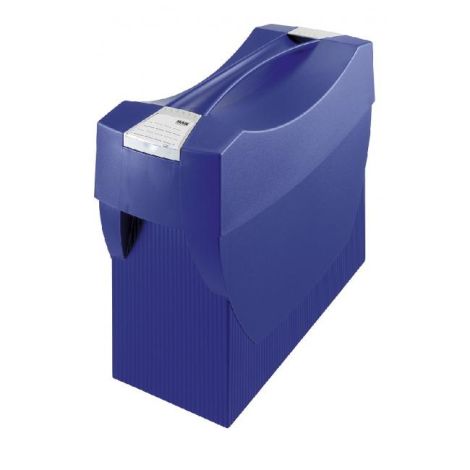 Přenosný box na závěsné obaly HAN SWING s víkem modrý