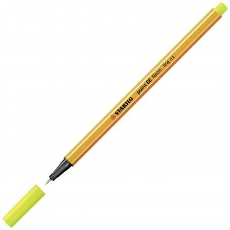 Liner STABILO Point 88 neon žlutá 