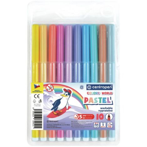 Sada popisovačů Centropen Pastel 7550/10S 