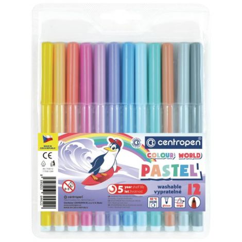 Sada popisovačů Centropen Pastel 7550/12S 