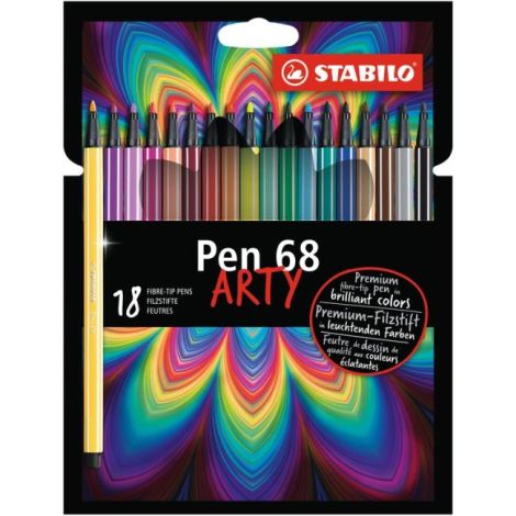 Sada popisovačů STABILO Pen 68/18S `ARTY` 