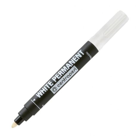 Permanentní popisovač Centropen 8586 bílý 