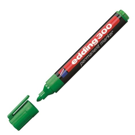 Permanentní popisovač edding 300 zelený