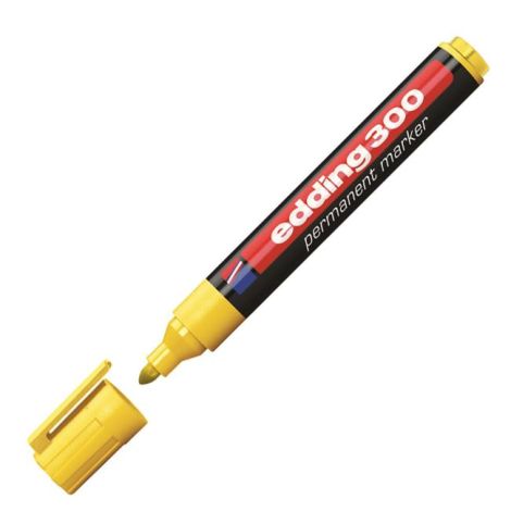 Permanentní popisovač edding 300 žlutý