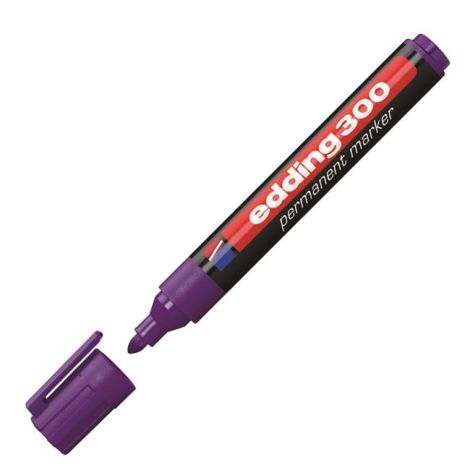 Permanentní popisovač edding 300 fialový