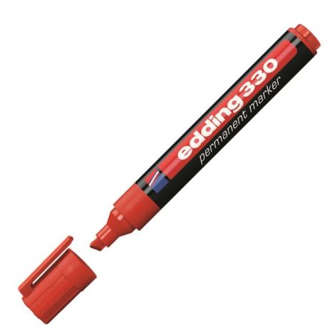 Permanentní popisovač edding 330 červený