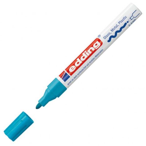 Lakový popisovač edding 750 světle modrý