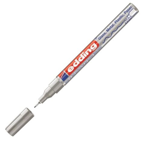 Lakový popisovač edding 780 stříbrný