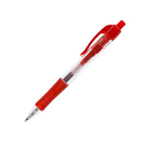 Kuličkové pero Q-CONNECT klikací červené 