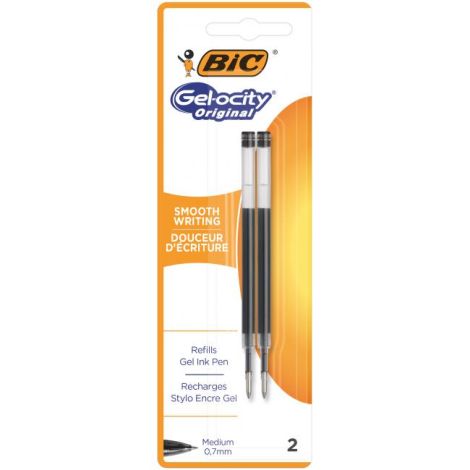 Náhradní náplň do gelového rolleru BIC Gelocity černá 2ks 