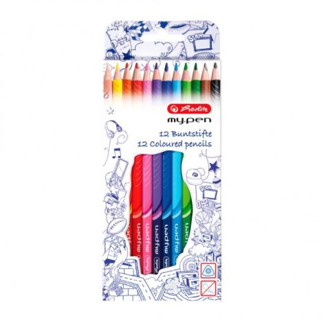 Barvičky Herlitz my.pen trojhranné 12 ks