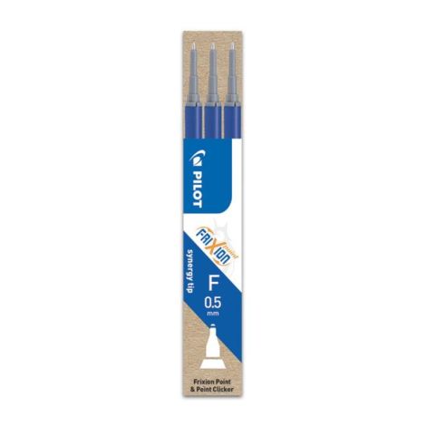 Náhradní náplň do gumovacího rolleru PILOT Frixion Point 0,5 mm modrá 3ks 