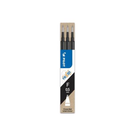 Náhradní náplň do gumovacího rolleru PILOT Frixion 0,5mm černá 3ks