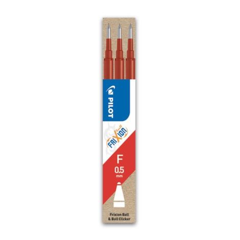 Náhradní náplň do gumovacího rolleru PILOT Frixion 0,5 mm červená 3ks 