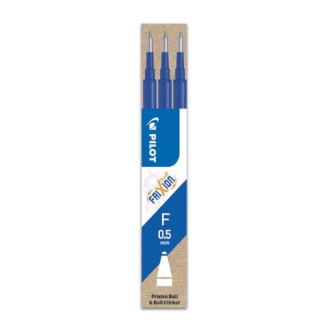 Náhradní náplň do gumovacího rolleru PILOT Frixion 0,5mm modrá 3ks