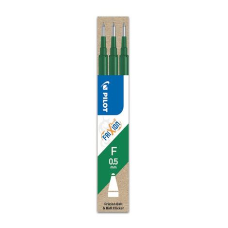 Náhradní náplň do gumovacího rolleru PILOT Frixion 0,5mm zelená 3ks
