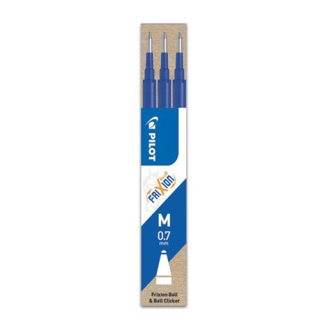 Náhradní náplň do gumovacího rolleru PILOT Frixion 0,7mm modrá 3ks