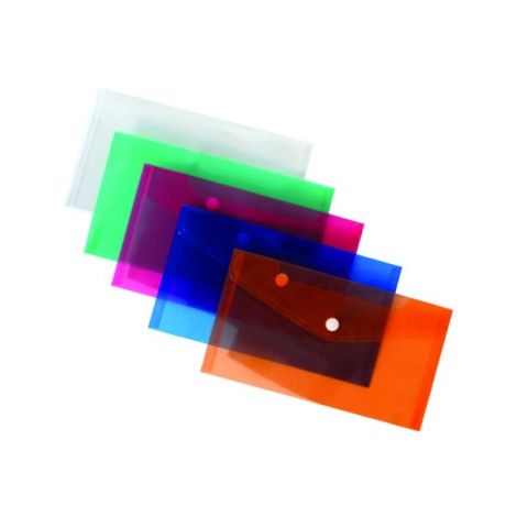 Plastový obal DL s cvočkem Karton PP červený