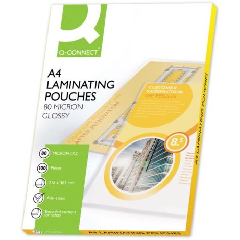 Laminovací fólie Q-Connect 216x303 A4 80mic 