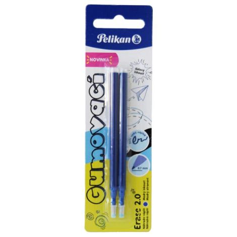 Náhradní náplň do gumovacího rolleru Pelikan Erease blistr 2ks modrá