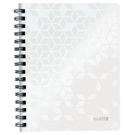 Blok poznámkový linkovaný Leitz WOW A5 bílý 