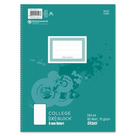 Blok College Format Werk Ursus Basic A4 80 listů linkovaný 70g