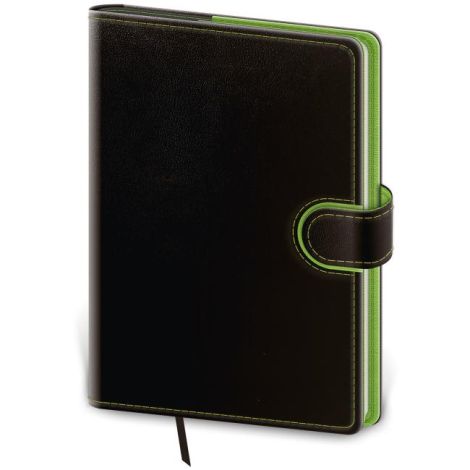 Diář Flip denní A5 14,3x20,5cm - černo/zelený 2026 