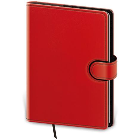 Diář Flip denní A5 14,3x20,5cm - červeno/černý 2026 