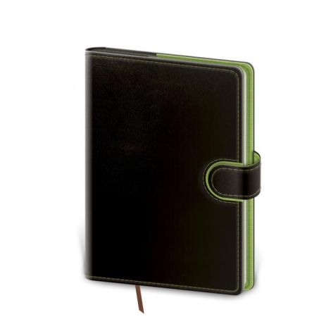 Diář Flip týdenní A5 14,3x20,5cm - černo/zelený 2024