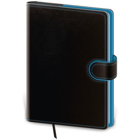 Diář Flip denní B6 12x16,5cm - černo/modrý 2026 