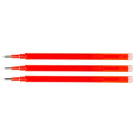 Náhradní náplň do gelového rolleru Q-CONNECT 0,7mm červená 3 ks 