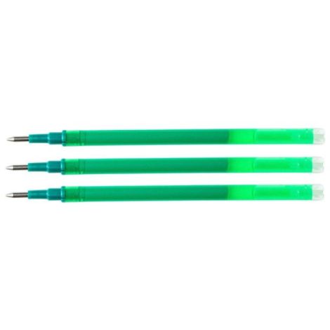 Náhradní náplň do gelového rolleru Q-CONNECT 0,7mm zelená3 ks 