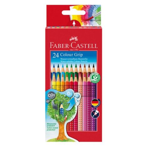 Barvičky akvarelové Faber Castell Color Grip 24ks barevné 