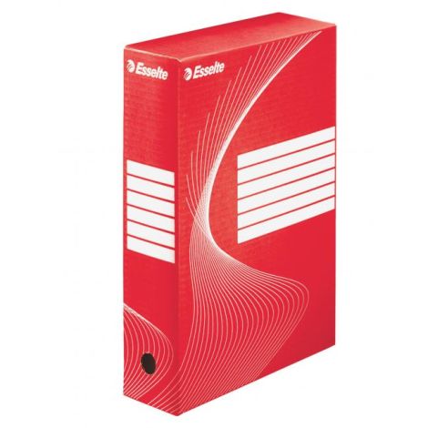 Archivní box Esselte 80mm červený/bílý