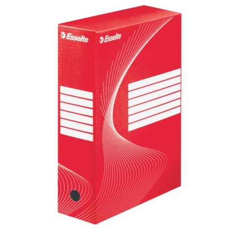 Archivní box Esselte 100mm červený/bílý
