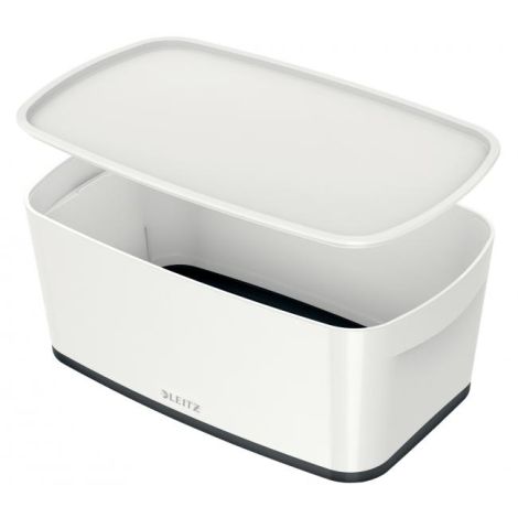 Úložný box s víkem Leitz MyBox, velikost S bílá/černá