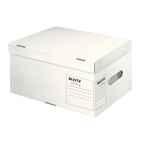 Archivní krabice Leitz Infinity s víkem velikost A4 bílá 355x190x255 mm 