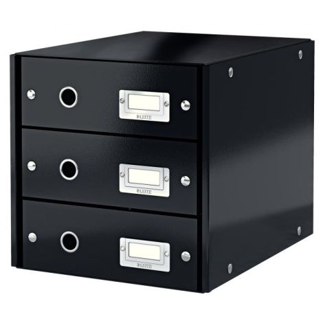 Zásuvkový box Leitz Click & Store 3 zásuvky černý 