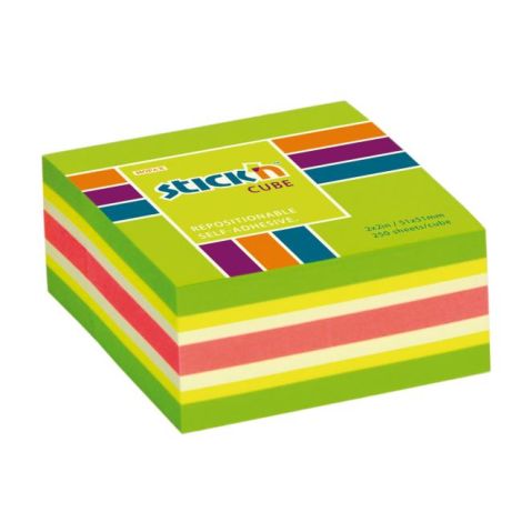 Samolepící bloček Stick`n Hopax mini, 51x51 mm, zelený mix 