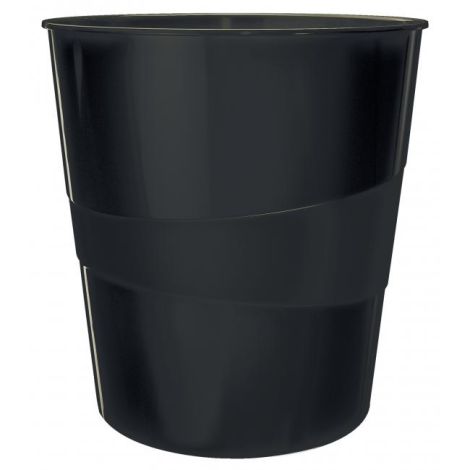 Koš plastový Leitz WOW 15 ℓ černý 