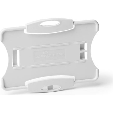 Visačka na plastovou kartu otevřená DURABLE ECO šedá 87x54mm 10ks 