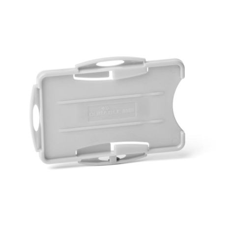 Visačka na 2 plastové karty otevřená DURABLE ECO šedá 87x54mm 10ks 