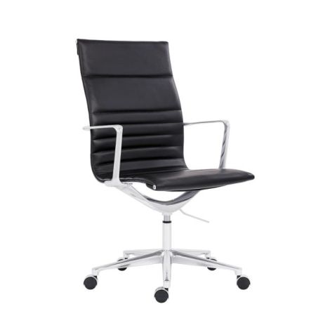 Kancelářské křeslo Sophia Executive, kožené černé P03 