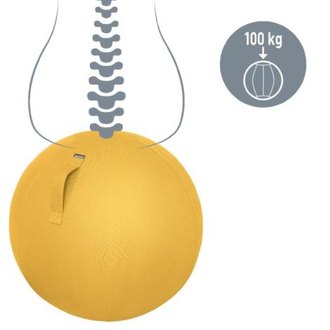 Fitlopta k sezení Leitz Cosy Ergo teplá žlutá