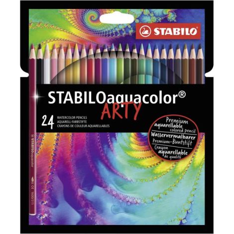 Barvičky STABILO aquacolor 24 ks sada ARTY
