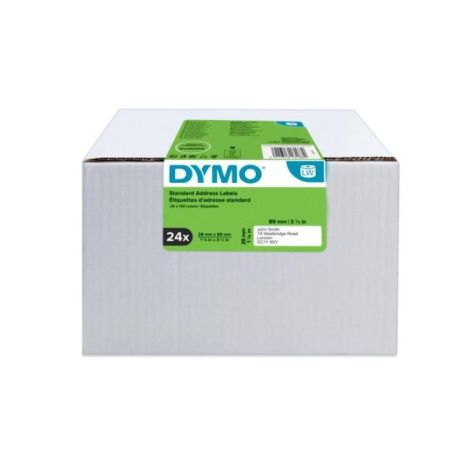 Samolepící etikety Dymo LW 89x28mm adresní bílé 3120ks 