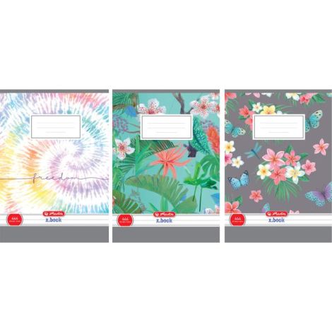 Sešit Herlitz 444, A4, Ladylike New Batik linkovaný, 70g/m2, mix motivů 