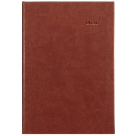 Diář Viva denní A5 14,8 x 21 cm hnědý 2026 