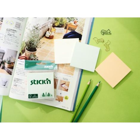 Samolepící bloček Stick`n Hopax 76x76mm mix pastelových barev 3x50 lístků 
